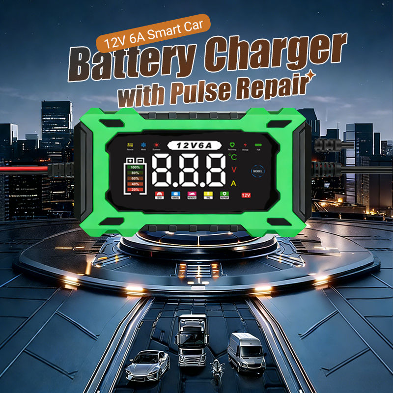 ⏰🔥OFFERTA VALIDA PER POCO TEMPO – 50% DI SCONTO! ⚡ Caricabatteria intelligente per auto 12 V 6 A con regolazione a impulsi – carica velocemente e in sicurezza, prolunga la durata della batteria! 🚗🔋