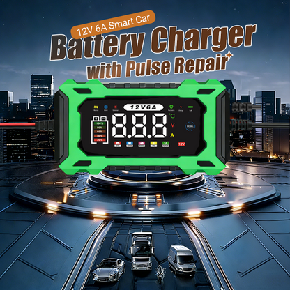 ⏰🔥OFFERTA VALIDA PER POCO TEMPO – 50% DI SCONTO! ⚡ Caricabatteria intelligente per auto 12 V 6 A con regolazione a impulsi – carica velocemente e in sicurezza, prolunga la durata della batteria! 🚗🔋