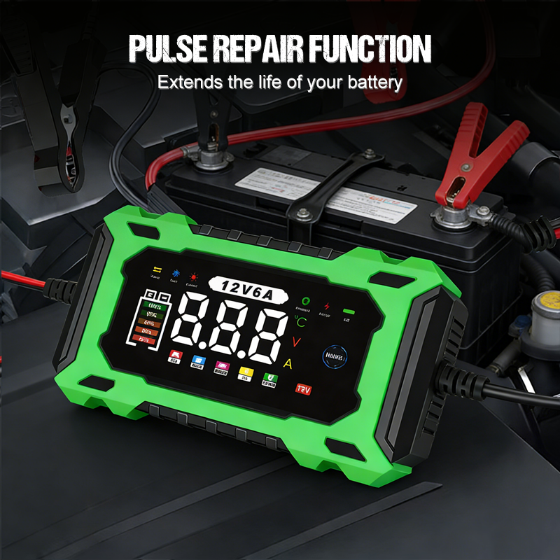 ⏰🔥OFFERTA VALIDA PER POCO TEMPO – 50% DI SCONTO! ⚡ Caricabatteria intelligente per auto 12 V 6 A con regolazione a impulsi – carica velocemente e in sicurezza, prolunga la durata della batteria! 🚗🔋