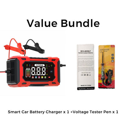 ⏰🔥OFFERTA VALIDA PER POCO TEMPO – 50% DI SCONTO! ⚡ Caricabatteria intelligente per auto 12 V 6 A con regolazione a impulsi – carica velocemente e in sicurezza, prolunga la durata della batteria! 🚗🔋