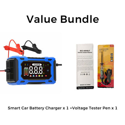 ⏰🔥OFFERTA VALIDA PER POCO TEMPO – 50% DI SCONTO! ⚡ Caricabatteria intelligente per auto 12 V 6 A con regolazione a impulsi – carica velocemente e in sicurezza, prolunga la durata della batteria! 🚗🔋