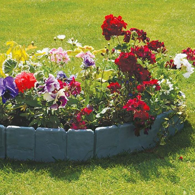 🌿 Recinzione da giardino in pietra sintetica – Resistente alle intemperie, durevole e facile da installare 🏡