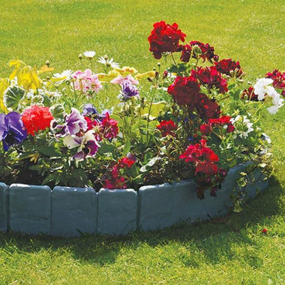 🌿 Recinzione da giardino in pietra sintetica – Resistente alle intemperie, durevole e facile da installare 🏡