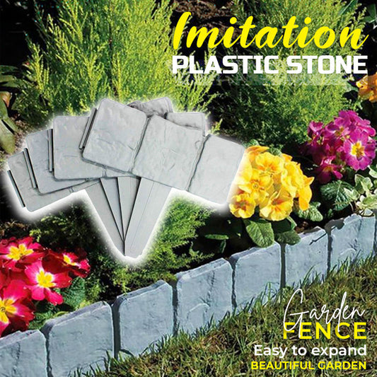 🌿 Recinzione da giardino in pietra sintetica – Resistente alle intemperie, durevole e facile da installare 🏡