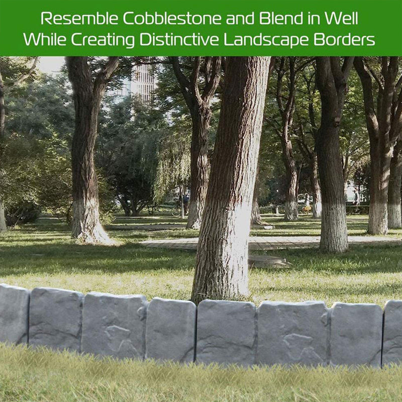 🌿 Recinzione da giardino in pietra sintetica – Resistente alle intemperie, durevole e facile da installare 🏡