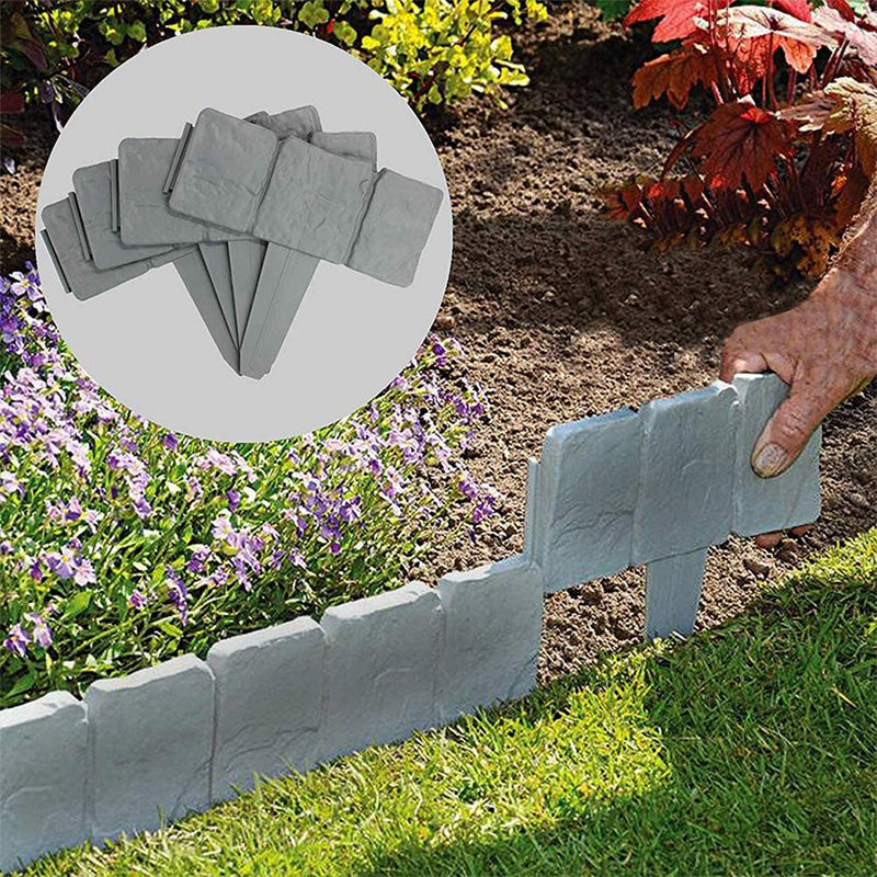 🌿 Recinzione da giardino in pietra sintetica – Resistente alle intemperie, durevole e facile da installare 🏡