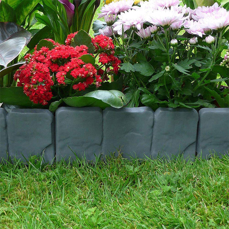 🌿 Recinzione da giardino in pietra sintetica – Resistente alle intemperie, durevole e facile da installare 🏡