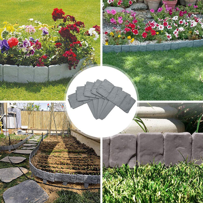 🌿 Recinzione da giardino in pietra sintetica – Resistente alle intemperie, durevole e facile da installare 🏡
