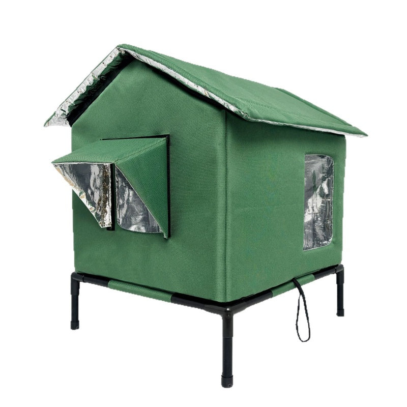 🔥 -50% Oggi: Casetta per Gatti da Esterno Sopraelevata – Tessuto Oxford impermeabile, rivestimento in alluminio termico, design pieghevole, ideale per tutte le stagioni.