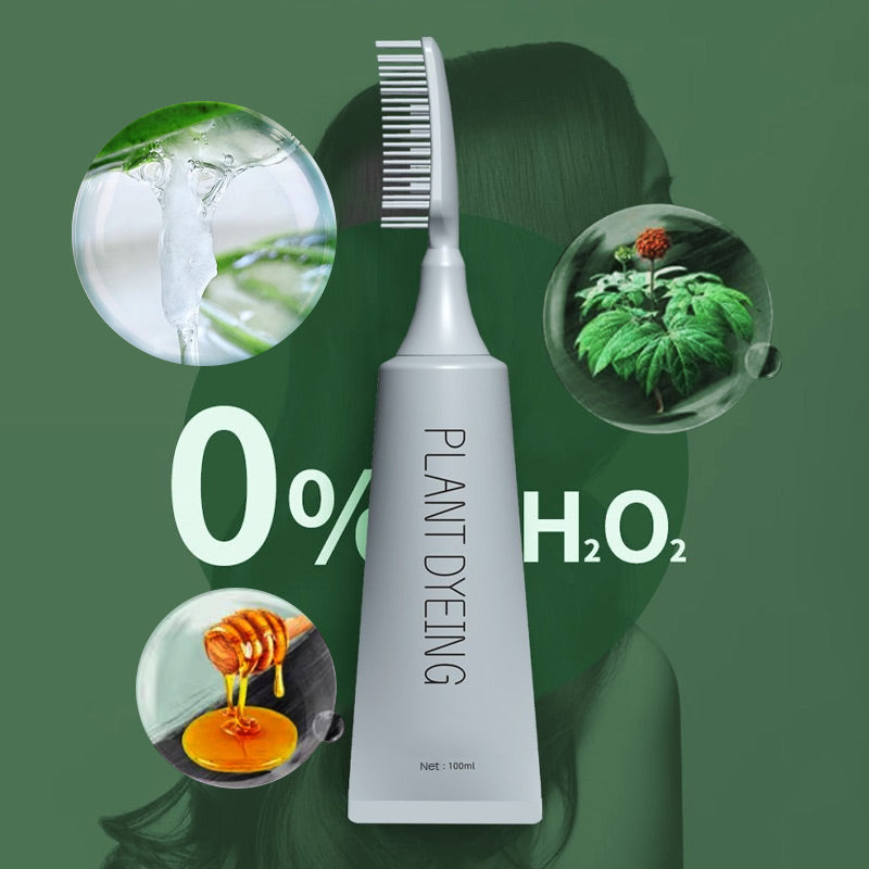 🥳2026 Hot Selling Item🥳💞 Over 50,000 units sold! 🌿🪥 50% Off! Plant-based comb-type hair dye—naturally deepens hair color. Gentle and chemical-free! 🌸✨