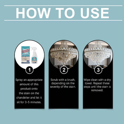 💡50% DI SCONTO🧼 Spray detergente per lampadari | Potente smacchiatore · Sicuro su tutti i materiali, non lascia residui · Protegge il metallo dall'ossidazione · Adatto a lampadari e luci decorative