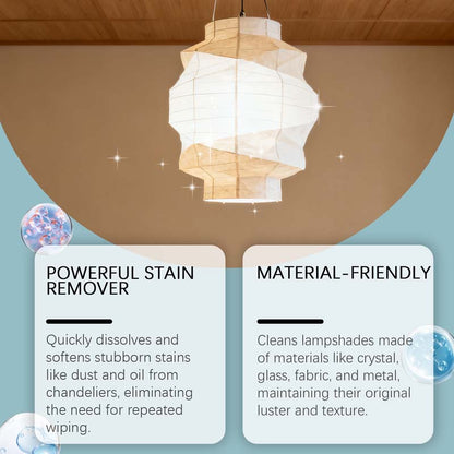 💡50% DI SCONTO🧼 Spray detergente per lampadari | Potente smacchiatore · Sicuro su tutti i materiali, non lascia residui · Protegge il metallo dall'ossidazione · Adatto a lampadari e luci decorative