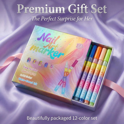 🖌️ Prezzo speciale ultimo giorno! 🔥Più compri, più risparmi🎁 Set di penne per nail art a 12 colori