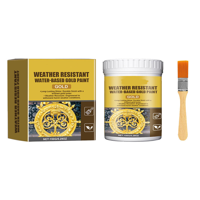 Vernice dorata a base d'acqua resistente agli agenti atmosferici