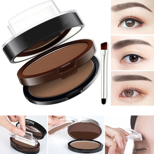 ⏳ Offerta a tempo limitato ⏰ Tampone per sopracciglia istantaneo e regolabile con cipria per sopracciglia in due colori 👁️