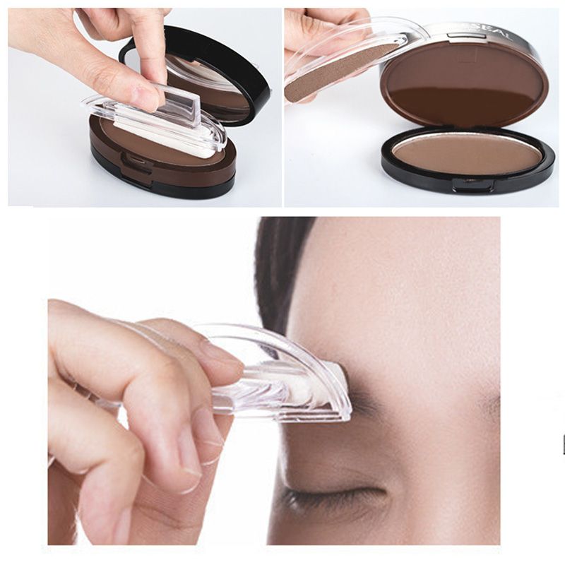 ⏳ Offerta a tempo limitato ⏰ Tampone per sopracciglia istantaneo e regolabile con cipria per sopracciglia in due colori 👁️