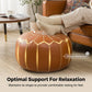 ✨50% DI SCONTO! 🛋️ Pouf boho marocchino – sintetico impermeabile, spazio di archiviazione salvaspazio, ricami cuciti. Facile da trasportare