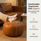 ✨50% DI SCONTO! 🛋️ Pouf boho marocchino – sintetico impermeabile, spazio di archiviazione salvaspazio, ricami cuciti. Facile da trasportare