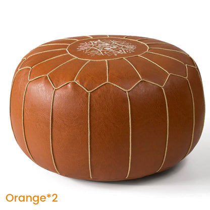 ✨50% DI SCONTO! 🛋️ Pouf boho marocchino – sintetico impermeabile, spazio di archiviazione salvaspazio, ricami cuciti. Facile da trasportare