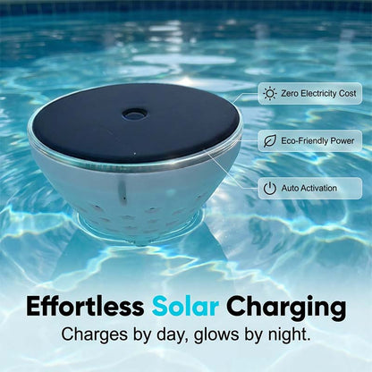 🐟Lampada da piscina a energia solare con proiezione di pesci🌙✨