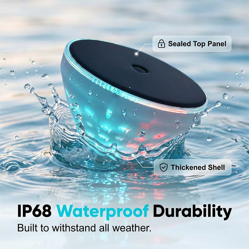 🐟Lampada da piscina a energia solare con proiezione di pesci🌙✨