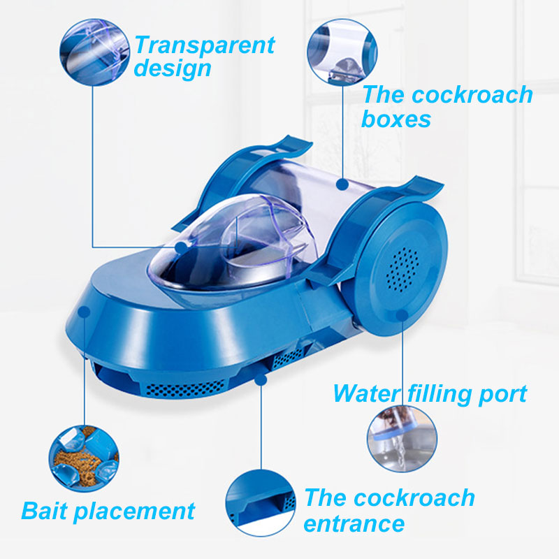 🧼Trappola per scarafaggi riutilizzabile per la casa con 3 esche👍