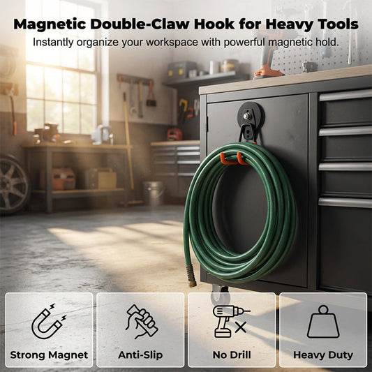 📢📢SCONTO DEL 50%!! ⏰🏗️ Gancio a doppia pinza magnetico ad alta resistenza