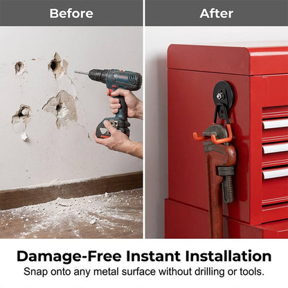 📢📢SCONTO DEL 50%!! ⏰🏗️ Gancio a doppia pinza magnetico ad alta resistenza
