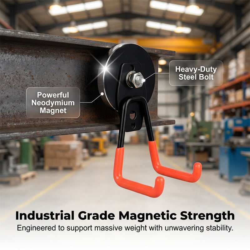 📢📢SCONTO DEL 50%!! ⏰🏗️ Gancio a doppia pinza magnetico ad alta resistenza