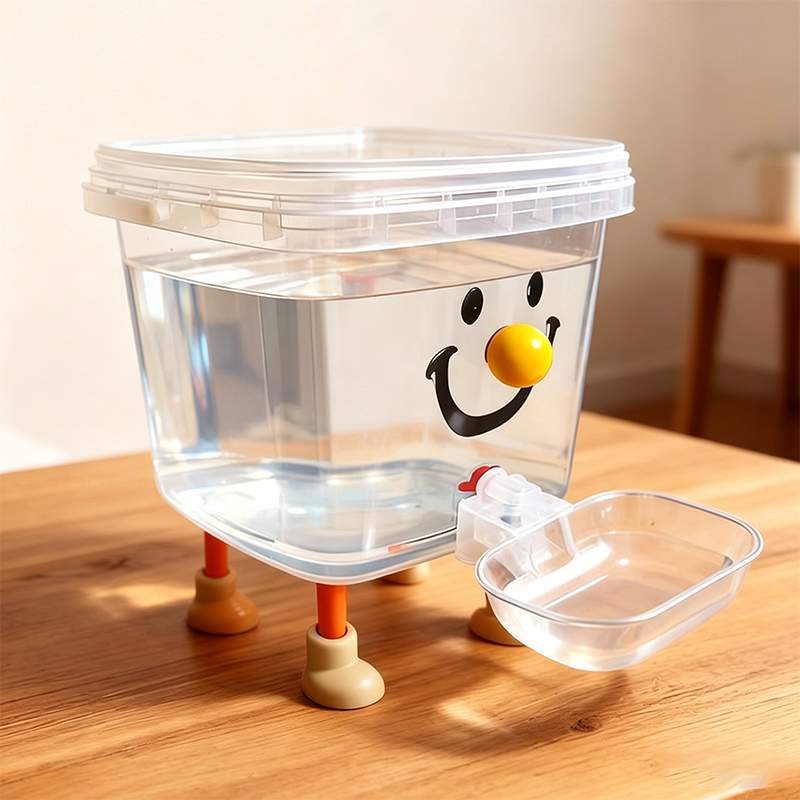 🐾✨ Distributore d’Acqua per Animali ad Alta Capacità – 3L & 5L, Sistema a Gravità Senza Elettricità, Serbatoio Trasparente, Facile da Pulire 💧🐶🐱