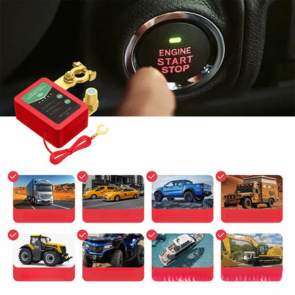 Interruttore di scollegamento batteria auto 12V/24V con telecomando⚙️