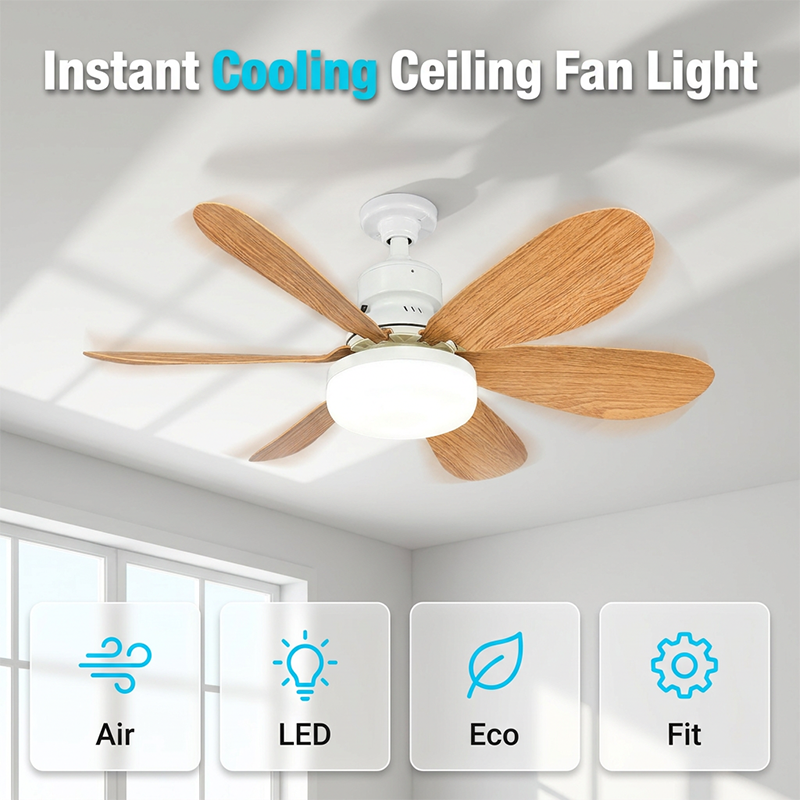 💡Ventilatore da soffitto intelligente 2 in 1 con luce integrata🌬️