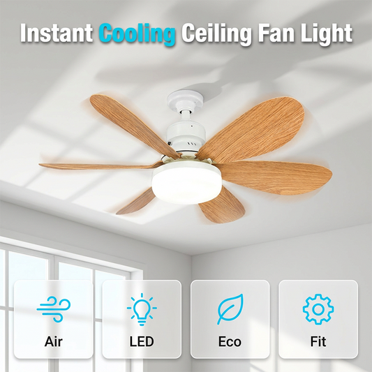 💡Ventilatore da soffitto intelligente 2 in 1 con luce integrata🌬️