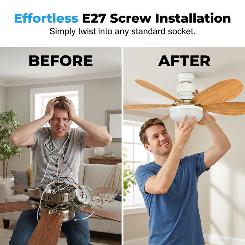 💡Ventilatore da soffitto intelligente 2 in 1 con luce integrata🌬️