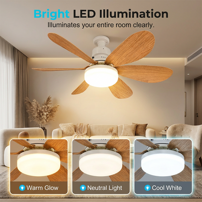 💡Ventilatore da soffitto intelligente 2 in 1 con luce integrata🌬️