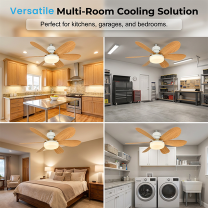 💡Ventilatore da soffitto intelligente 2 in 1 con luce integrata🌬️