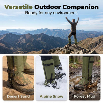Guêtres de randonnée imperméables pour les aventures en plein air
