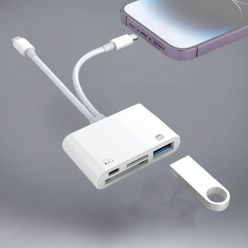 💾🔌 Lettore di schede di memoria USB-C 3-in-1 – SCONTO DEL 50%! Legge schede SD, microSD e CF – plug & play, trasferimento veloce. 🔥📱
