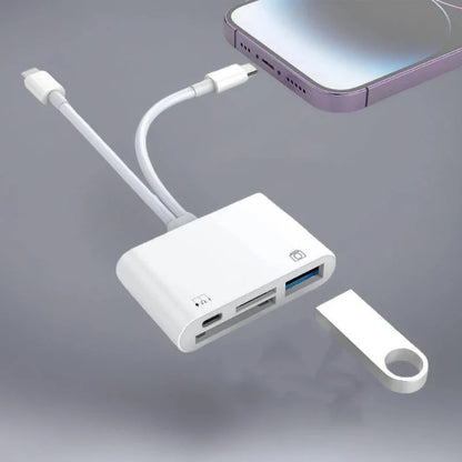 💾🔌 Lettore di schede di memoria USB-C 3-in-1 – SCONTO DEL 50%! Legge schede SD, microSD e CF – plug & play, trasferimento veloce. 🔥📱