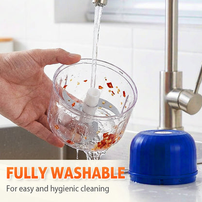 ⏳🍹 🎁Novità 2026: SCONTO DEL 50%💥Mini robot da cucina multifunzionale senza fili, tritatutto da cucina portatile e wireless per carne macinata, aglio e puree per bambini, aiutante in cucina per una preparazione veloce dei cibi