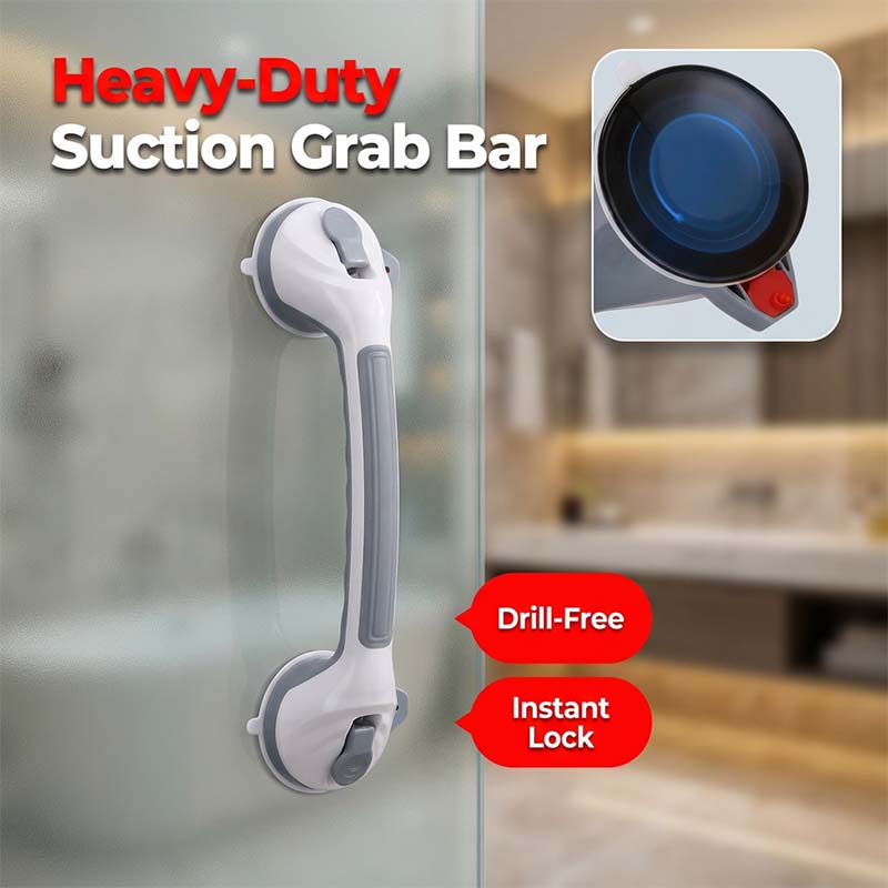 🔥🛁 Maniglione di supporto con ventosa senza foratura – Installa in un secondo, senza danni! 💯