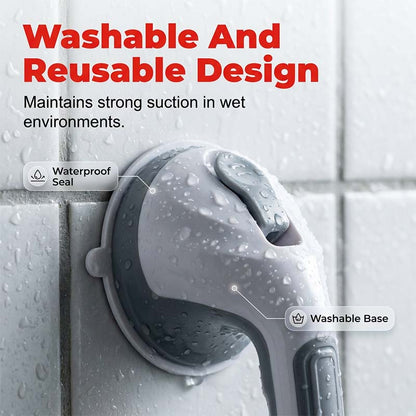 🔥🛁 Maniglione di supporto con ventosa senza foratura – Installa in un secondo, senza danni! 💯