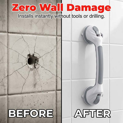 🔥🛁 Maniglione di supporto con ventosa senza foratura – Installa in un secondo, senza danni! 💯