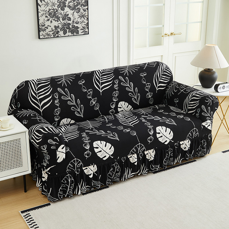 🛋️Coprisdivano altamente elastico – Orlo arricciato e protezione completa
