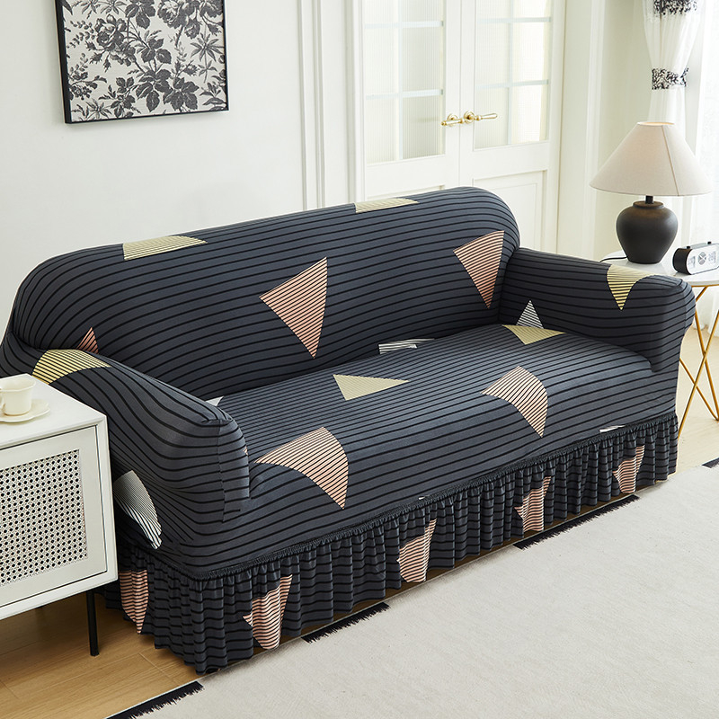 🛋️Coprisdivano altamente elastico – Orlo arricciato e protezione completa