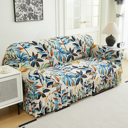 🛋️Coprisdivano altamente elastico – Orlo arricciato e protezione completa