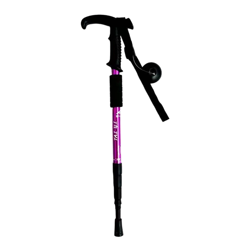 🏔️ Bastone da Trekking Telescopico 3-in-1 – Lega Alluminio 6160, Ammortizzatore Integrato, Lunghezza Regolabile 65-135cm – 6 Colori 🌿💪