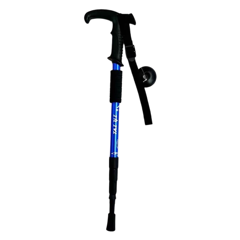 🏔️ Bastone da Trekking Telescopico 3-in-1 – Lega Alluminio 6160, Ammortizzatore Integrato, Lunghezza Regolabile 65-135cm – 6 Colori 🌿💪
