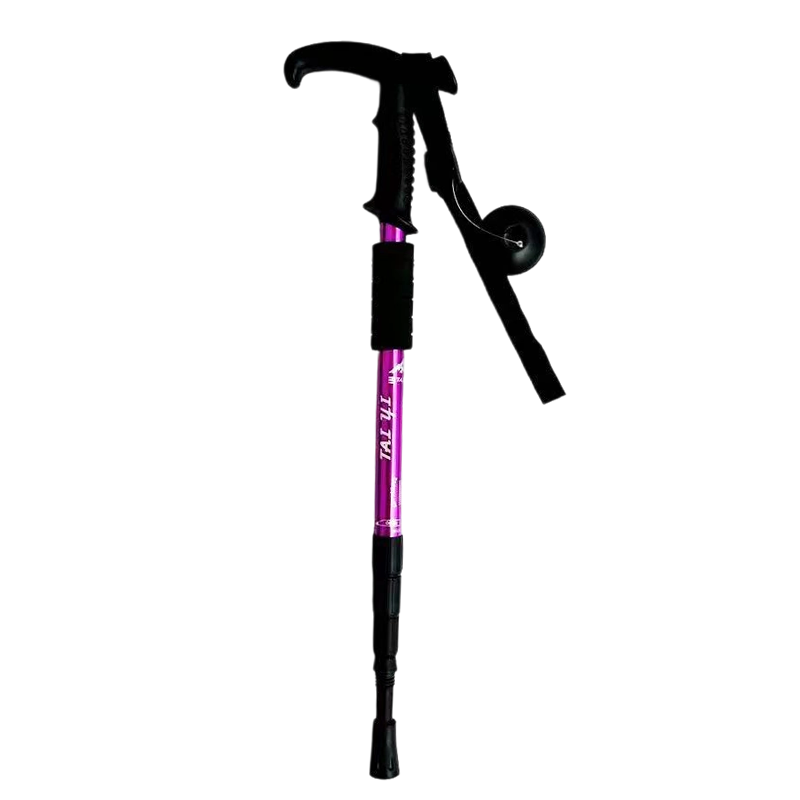 🏔️ Bastone da Trekking Telescopico 3-in-1 – Lega Alluminio 6160, Ammortizzatore Integrato, Lunghezza Regolabile 65-135cm – 6 Colori 🌿💪