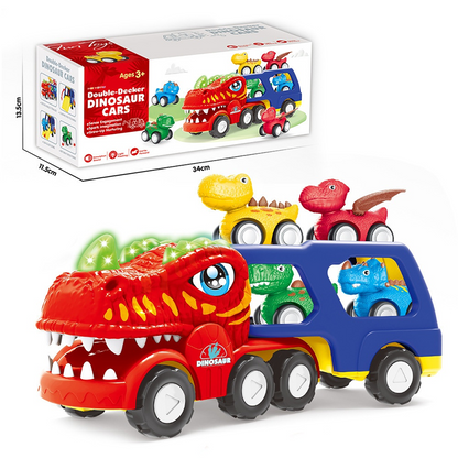 Spielzeug-Doppeldecker-Dinosaurier-Transport-Lkw